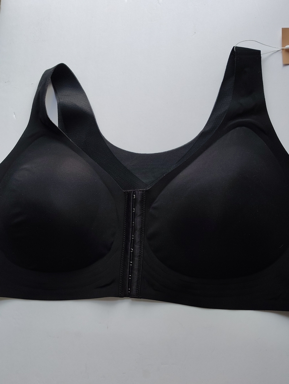 NEW Luna Hug Plus Sz 5XL Black Wireless Seamless Front-Closure Comfort Bra WM